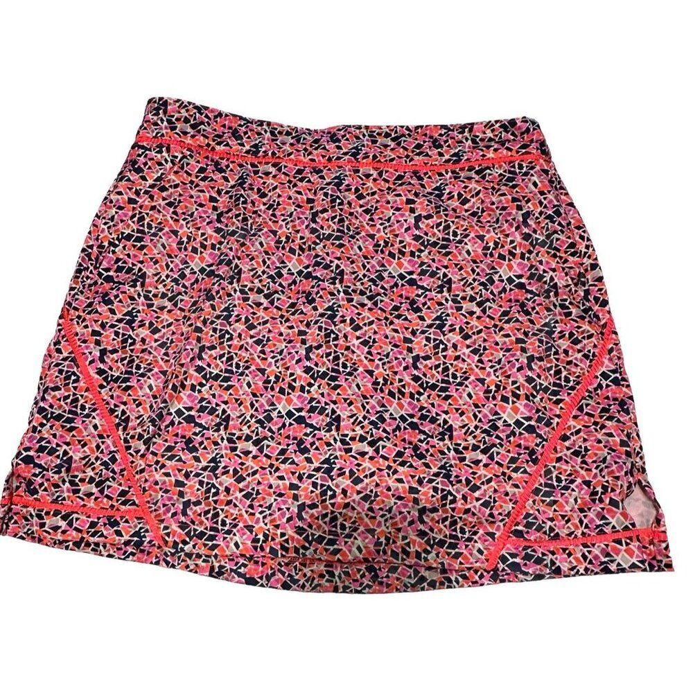 Lady Hagen Ladies sz 8 Tennis Golf Pickleball skort stretch Zipper Bright